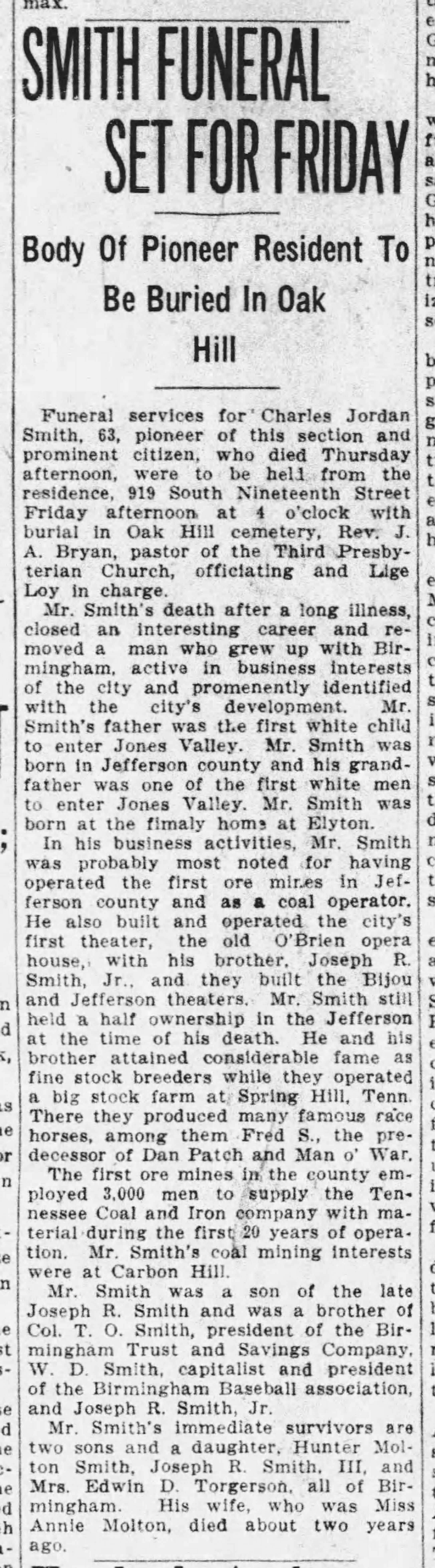 Smith Funeral Set For Friday